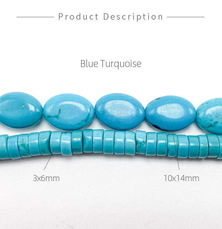 10*14mmTurquoise Oval Beads