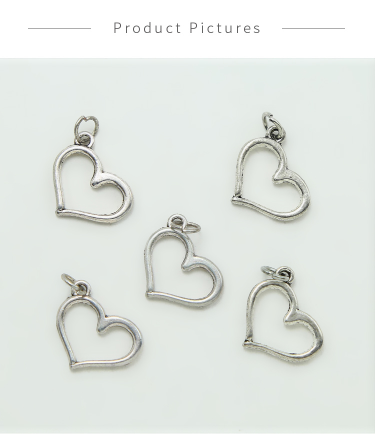 Heart Antique Silver Charm