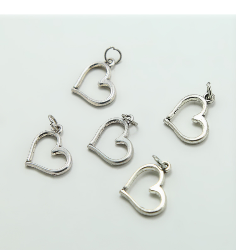 Heart Antique Silver Charm