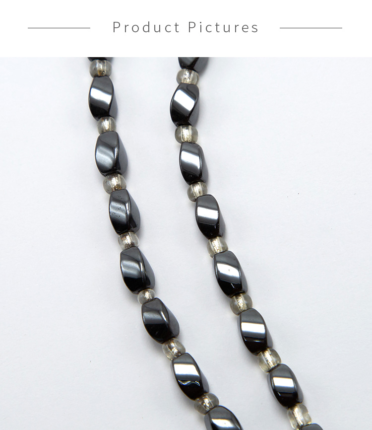 Hematite Twist Beads