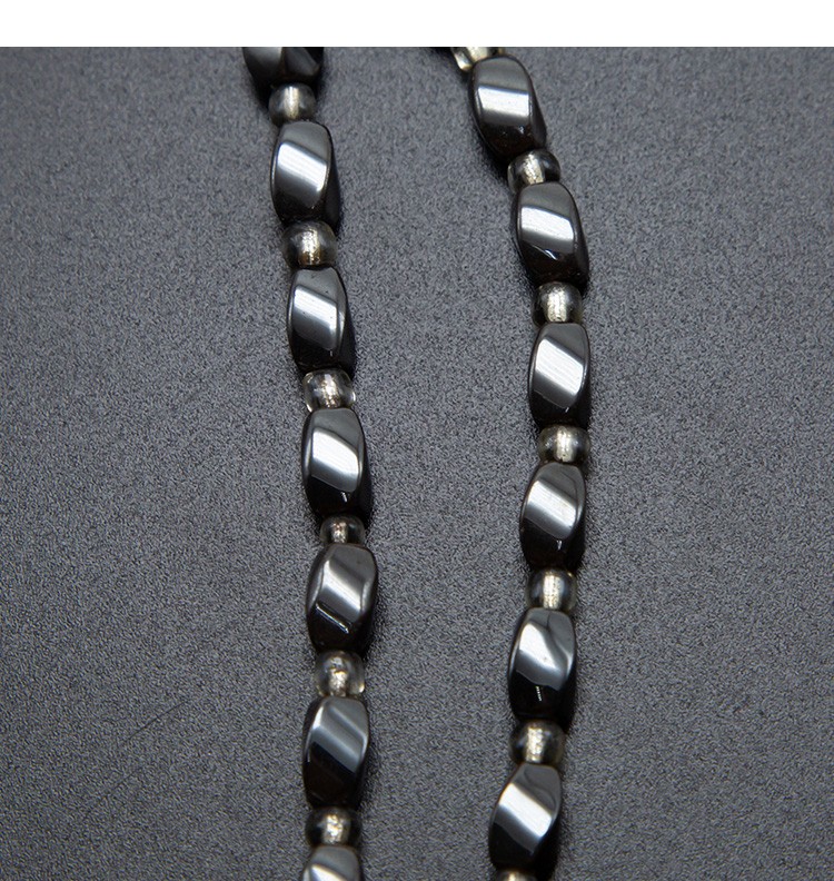 Hematite Twist Beads