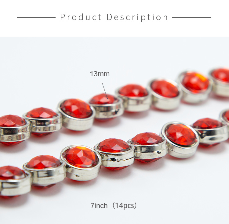 Red Disc Beads Acrylic Beads