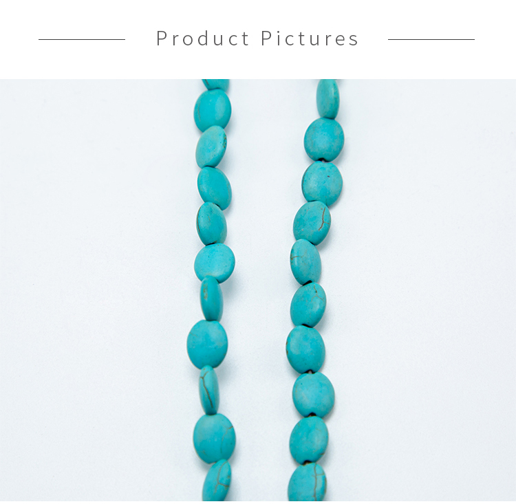 Dyed Howlite Flat Round Beads