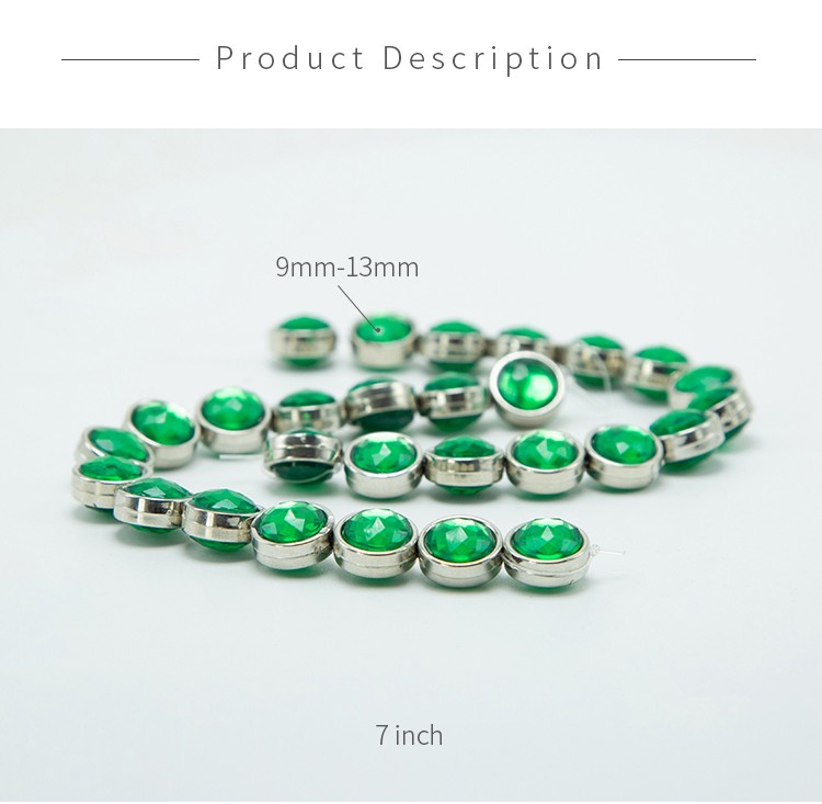 Green Disc Beads Acrylic Beads