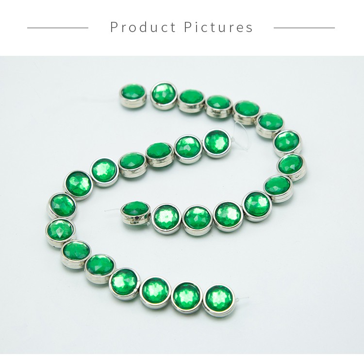 Green Disc Beads Acrylic Beads