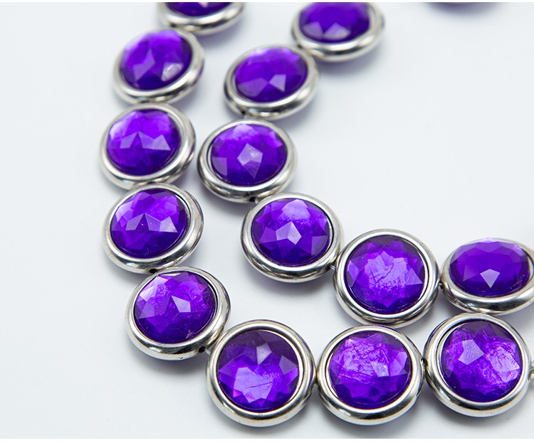 Purple Disc Beads Acrylic Beads