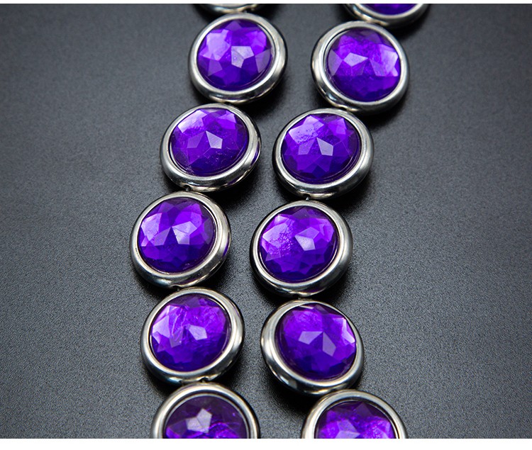 Purple Disc Beads Acrylic Beads