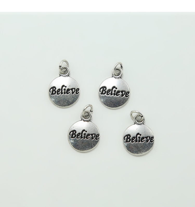 Believe  Antique Silver Charm