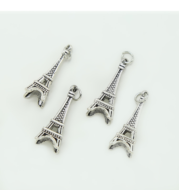 Eiffel Tower Antique Silver Charm