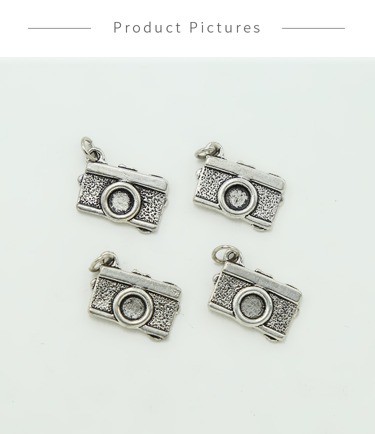 Camera Antique Silver Charm