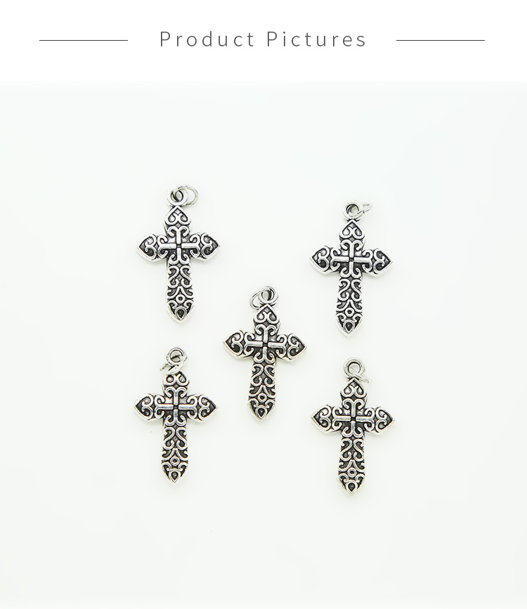 Celtic Cross Antique Silver Charm