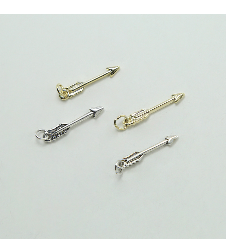 Arrow 14K Real Gold Plated Charm
