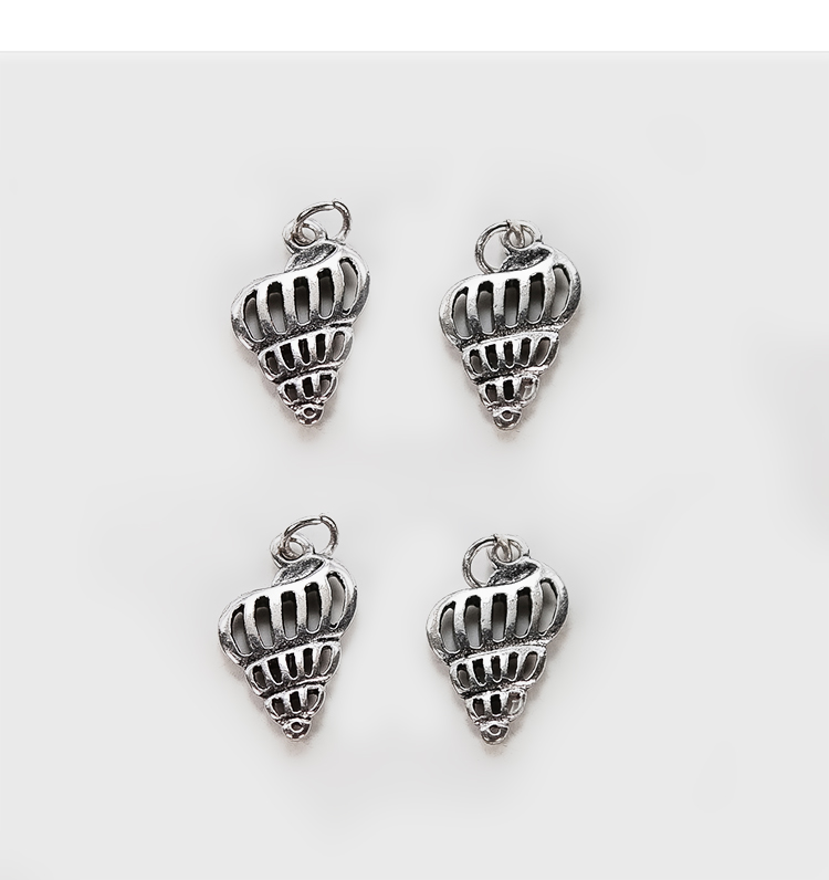 Shell Antique Silver Charm