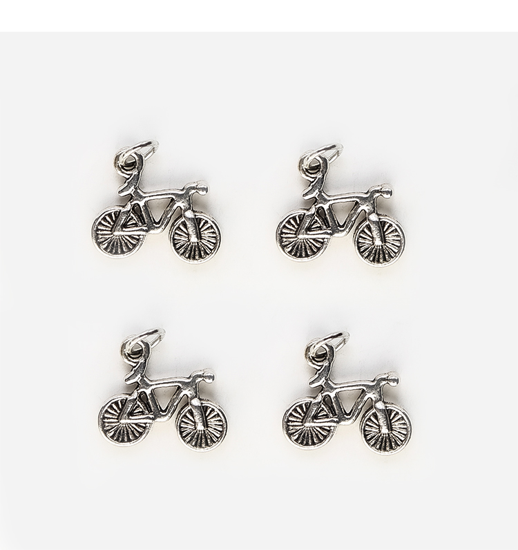 Bicycle Antique Silver Charm