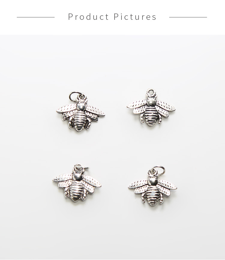 Bee Antique Silver Charm