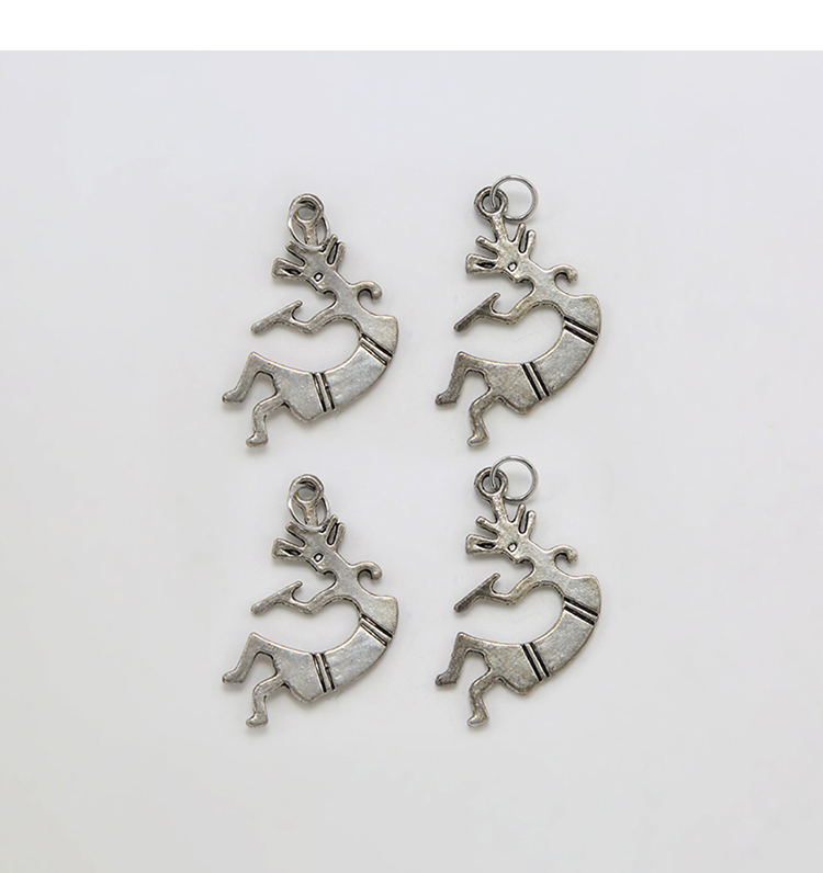 Kokopelli Antique Silver Charm