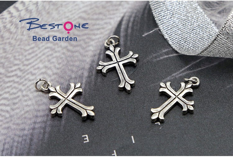 Cross Antique Silver Charm