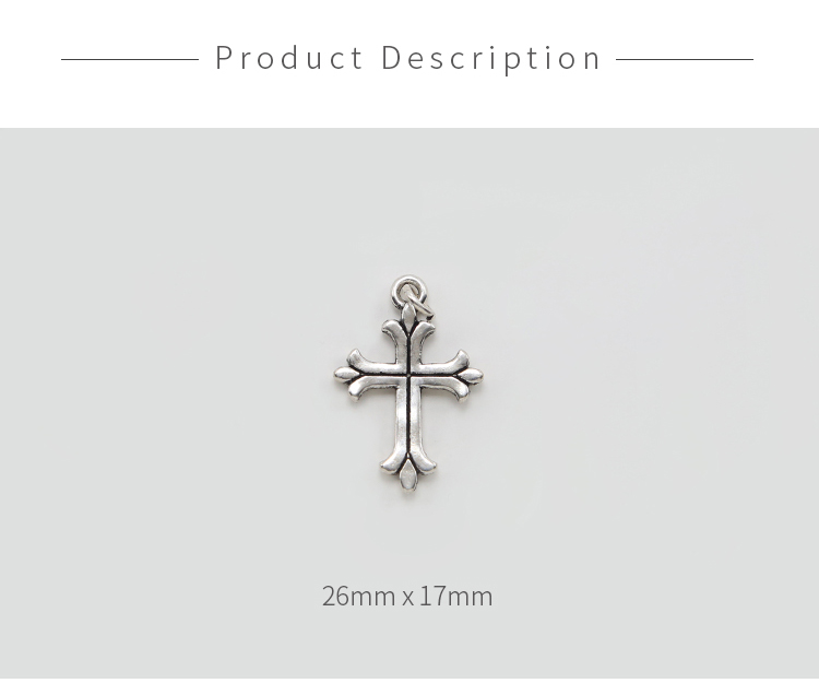 Cross Antique Silver Charm