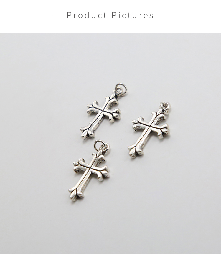 Cross Antique Silver Charm