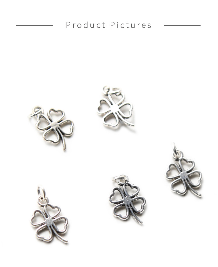 Clover Antique Silver Charm