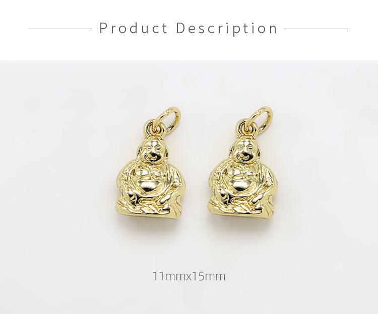 14K Real Gold Plated Charm