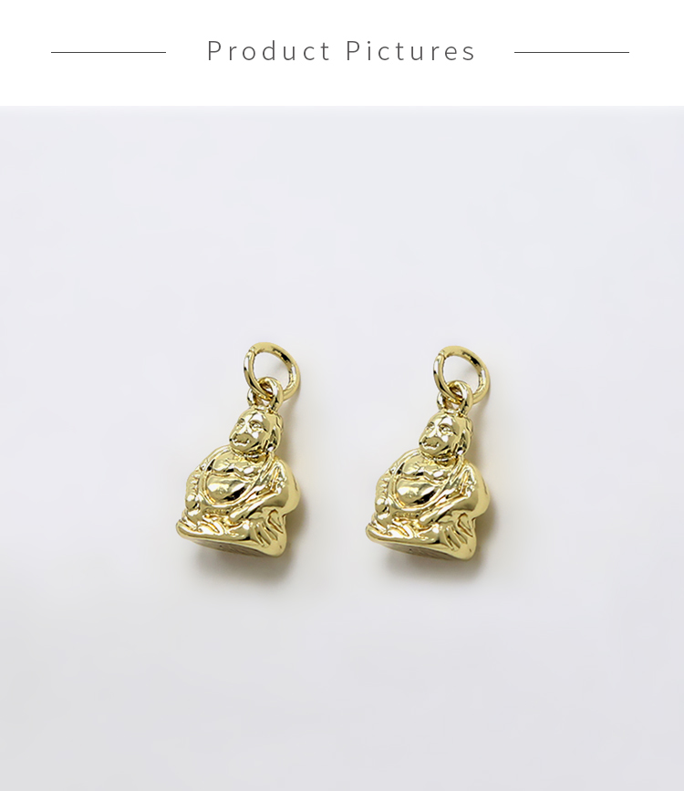 14K Real Gold Plated Charm