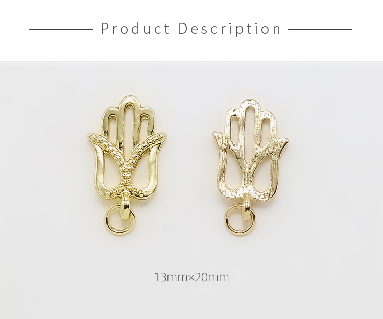 Palm 14K Real Gold Plated Charm