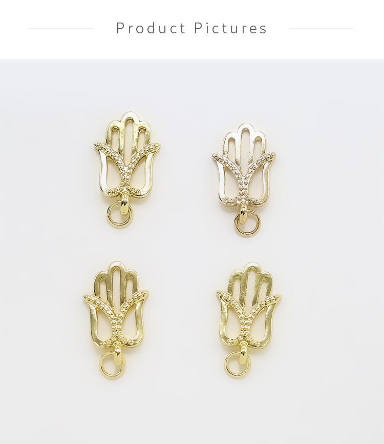 Palm 14K Real Gold Plated Charm