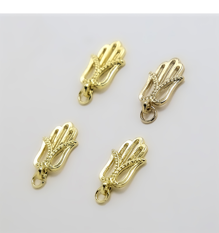 Palm 14K Real Gold Plated Charm