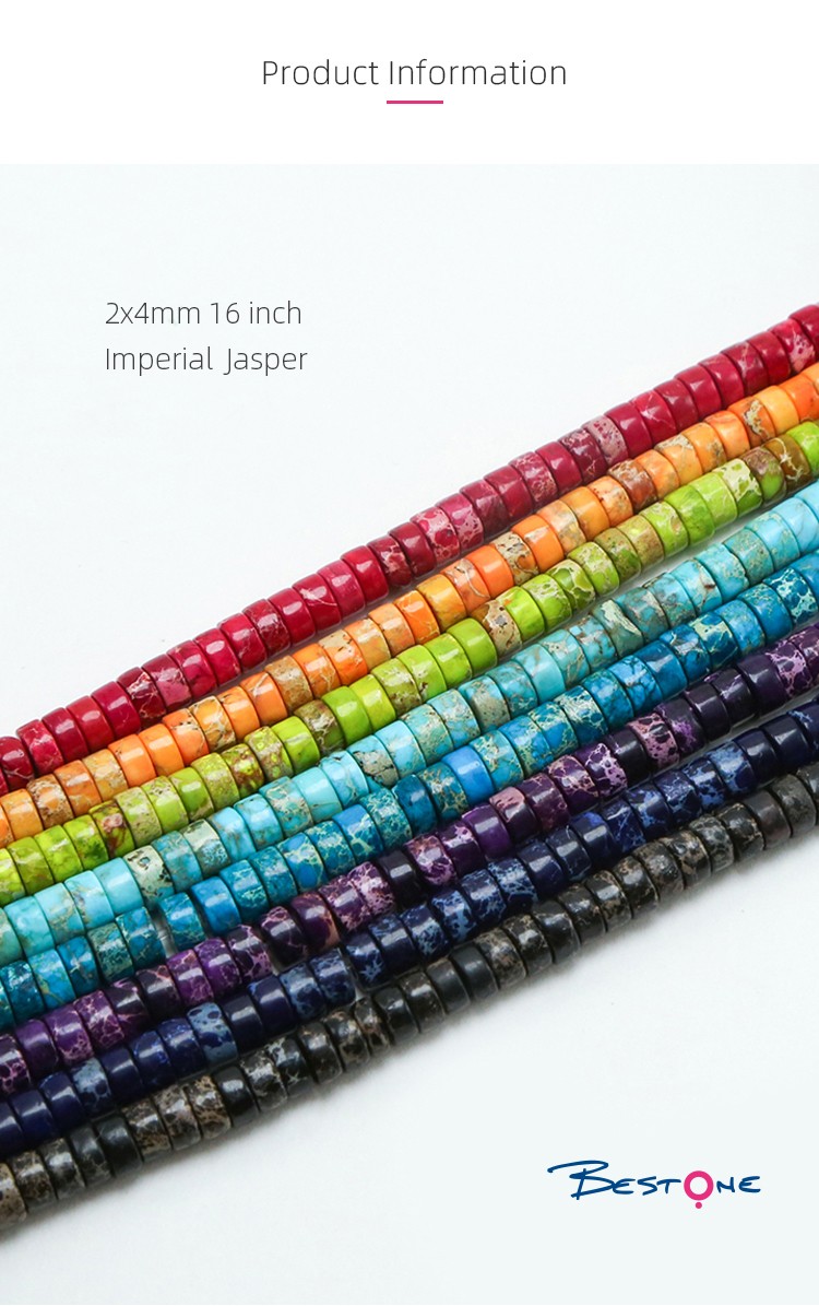Imperial Jasper Heishi Beads
