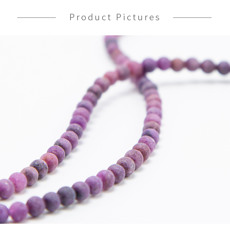 Matte Kunzite Round Beads