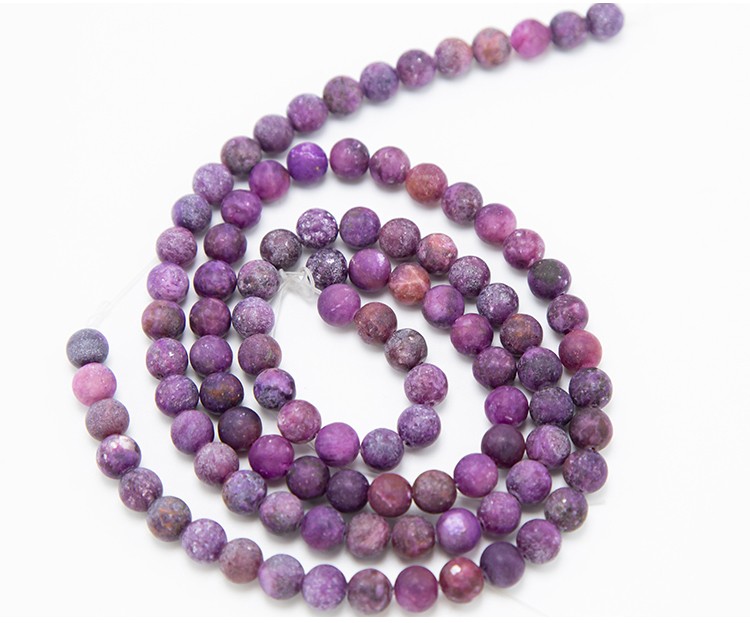 Matte Kunzite Round Beads