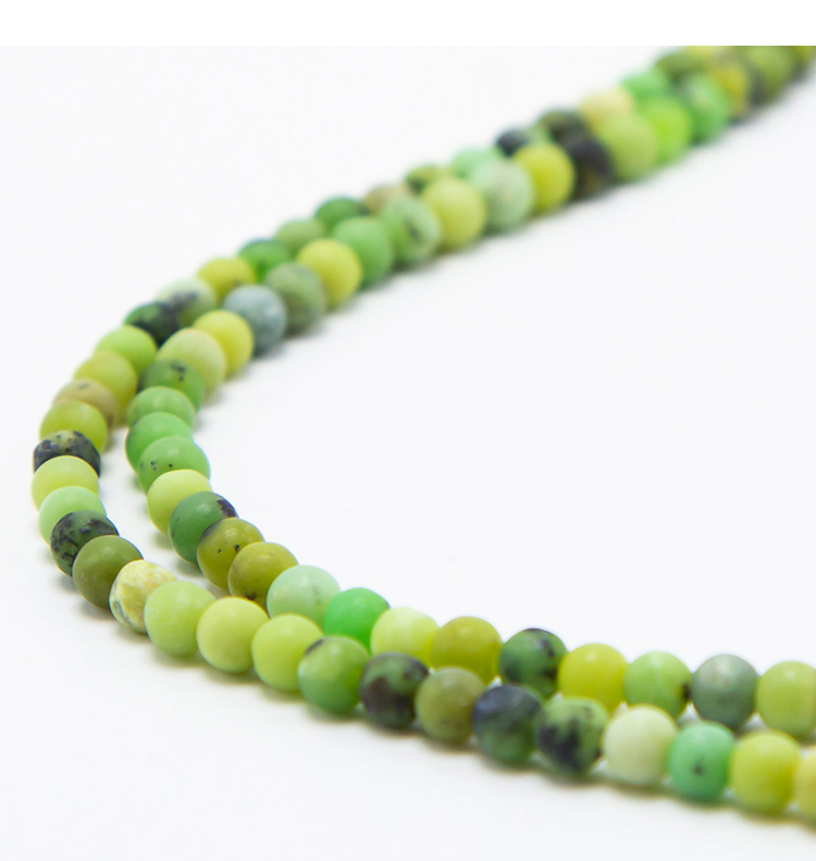 Chrysoprase Matte Round Beads