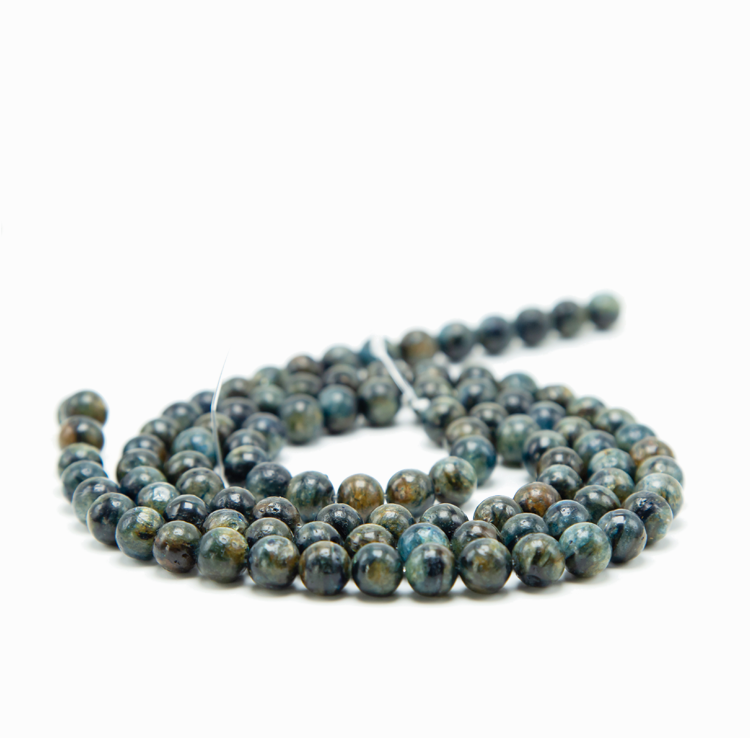 Blue Phlogopite Round Beads