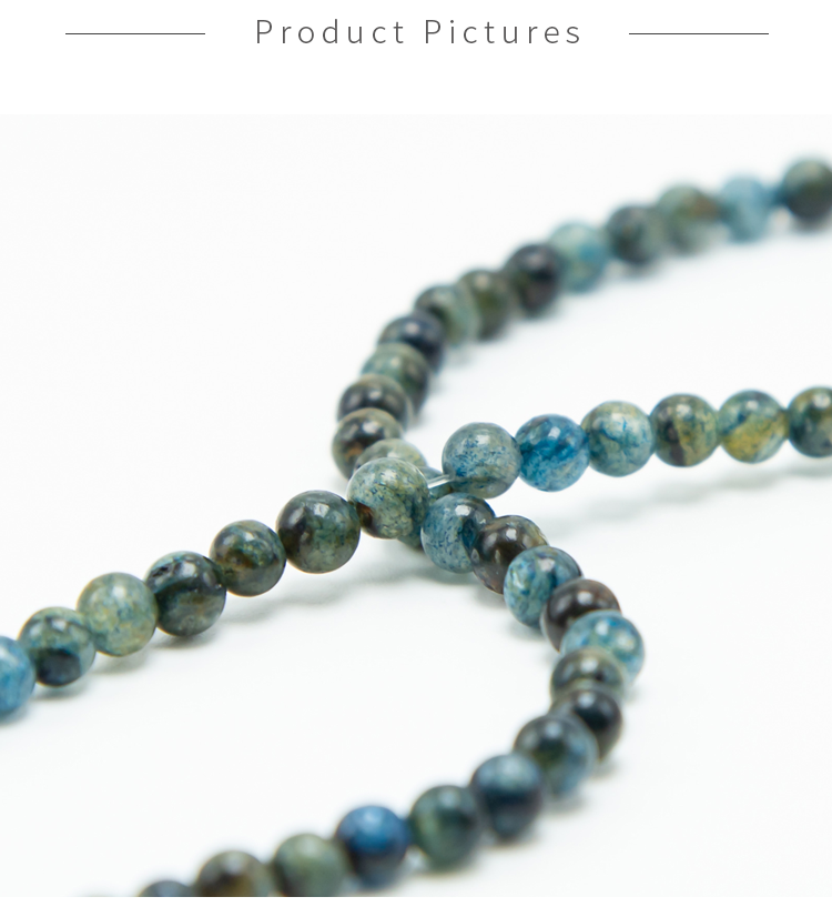 Blue Phlogopite Round Beads