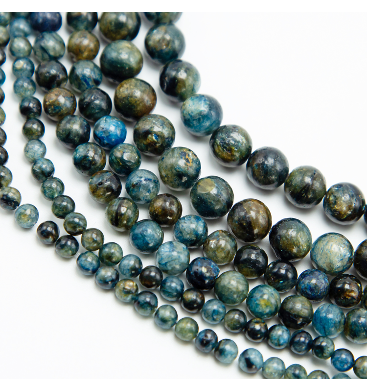 Blue Phlogopite Round Beads