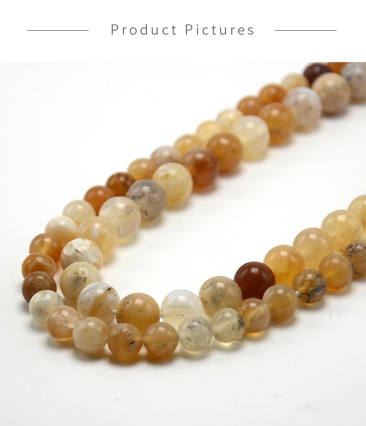 Yellow Opal Round Beads