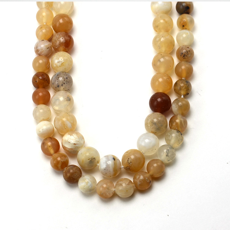 Yellow Opal Round Beads