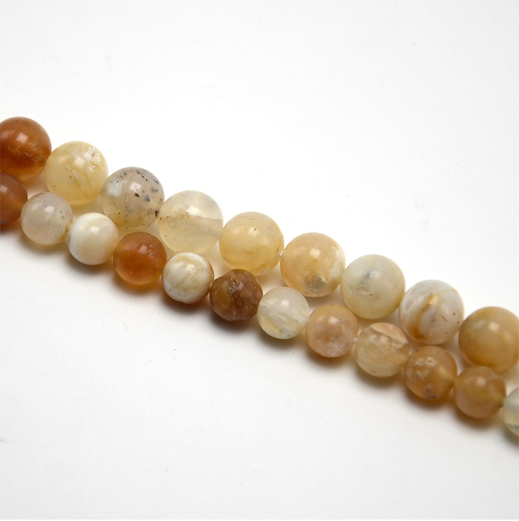 Yellow Opal Round Beads