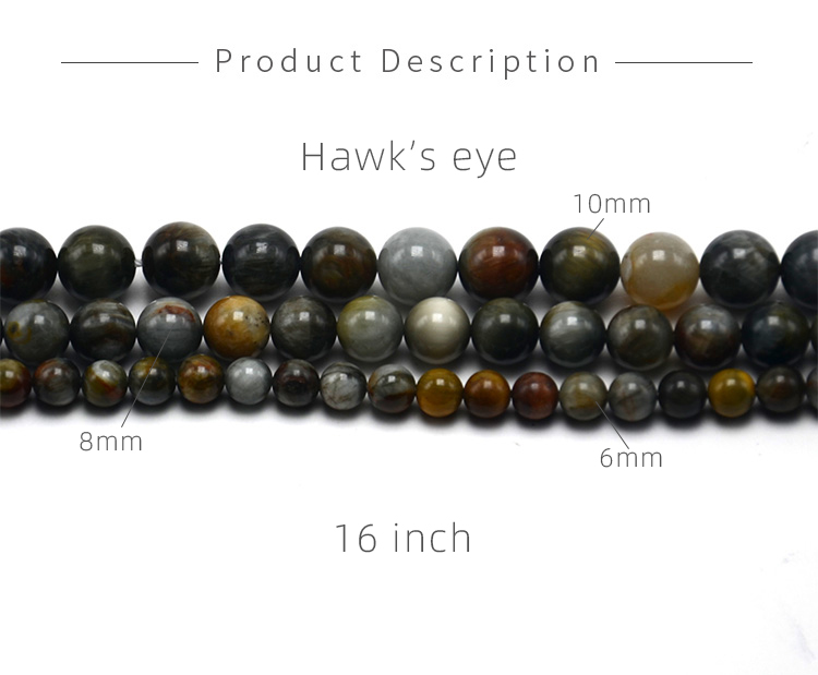 Hawk's eye Round Beads