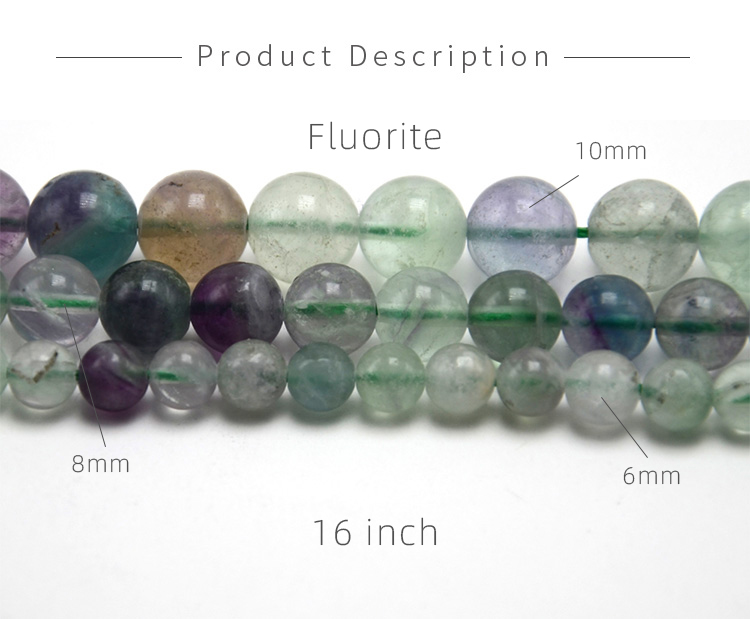 Fluorite Round Beads