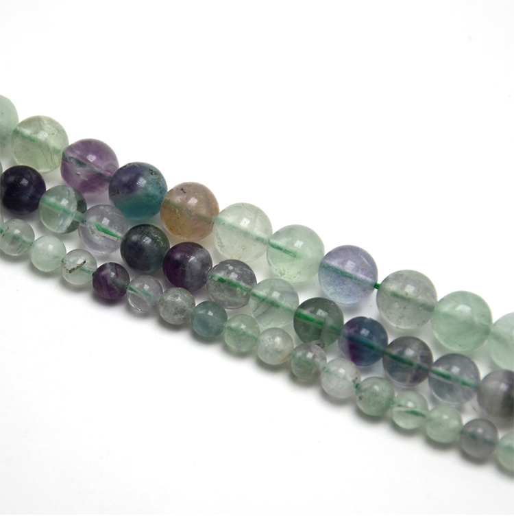 Fluorite Round Beads