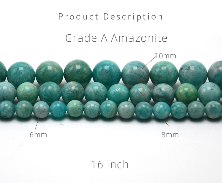 Grade A Amazonite Round Beads