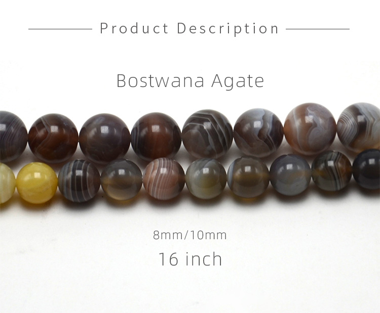 Botswana Agate Round Beads