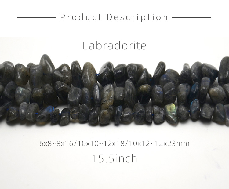 Labradorite Tooth Beads Beads