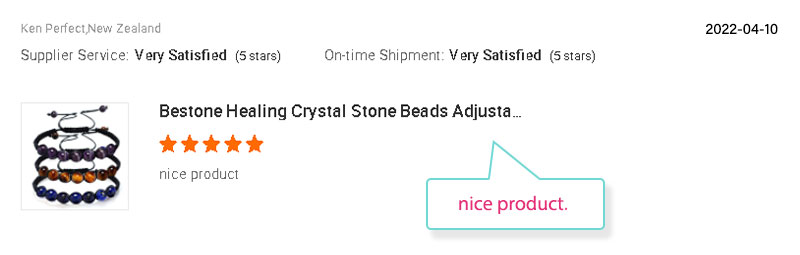 Name: Ken Perfect | Country: New Zealand | Product: Crystal Stone Healing Bracelet
