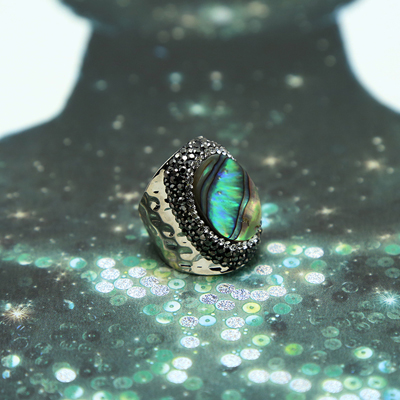 Abalone Shell Ring