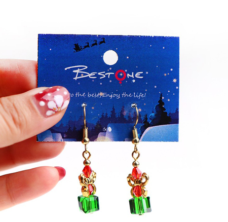 Christmas Acrylic Jingle Bell Earrings