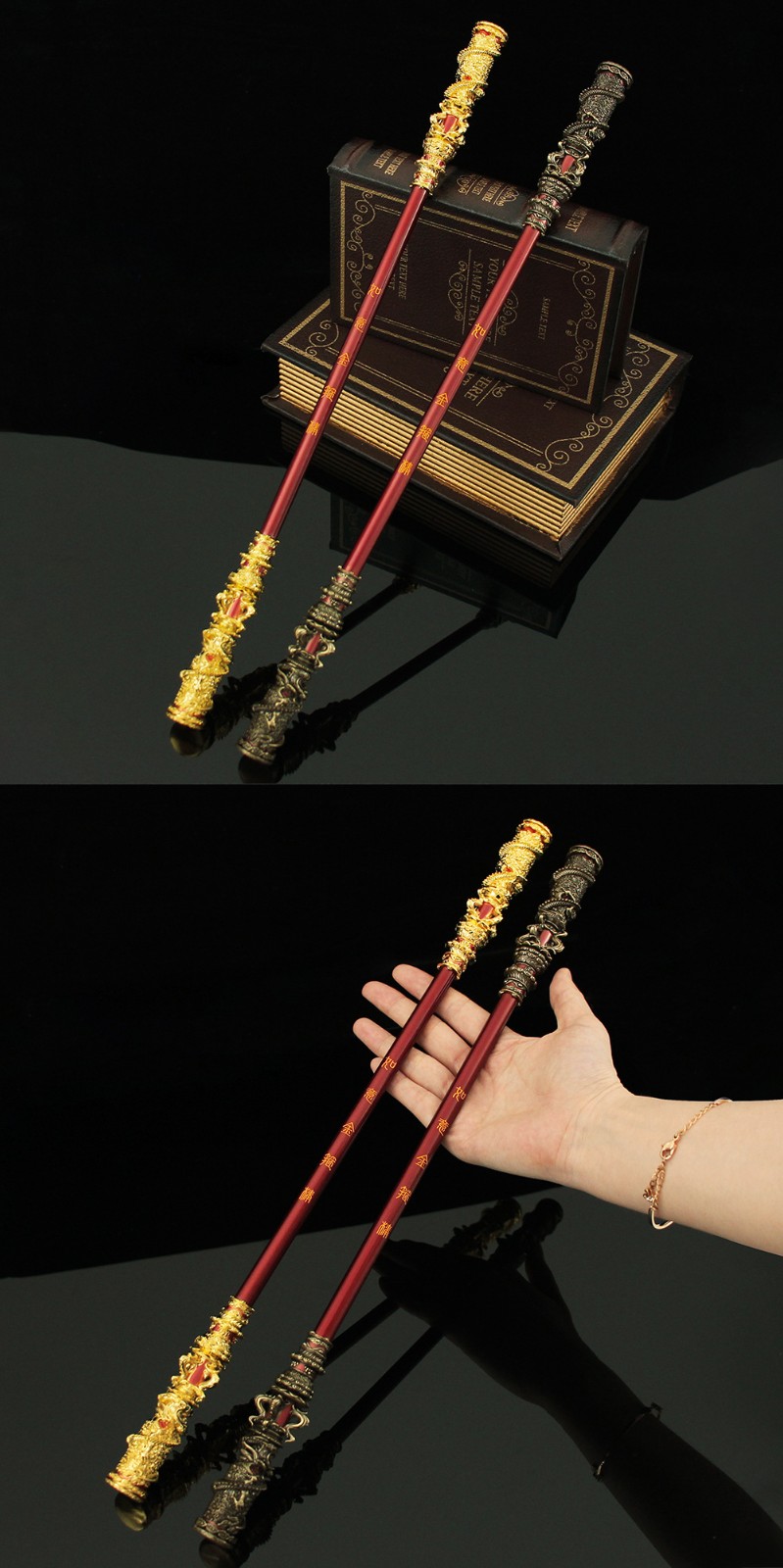 Black Myth Wukong Ruyi Jingu Bang 35cm gold plated