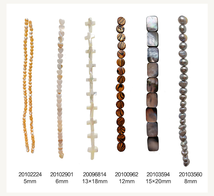Bestone Wholesale Low Price Loose Beads 12 Inches 8mm Natural Shapes Mixed Beads Set